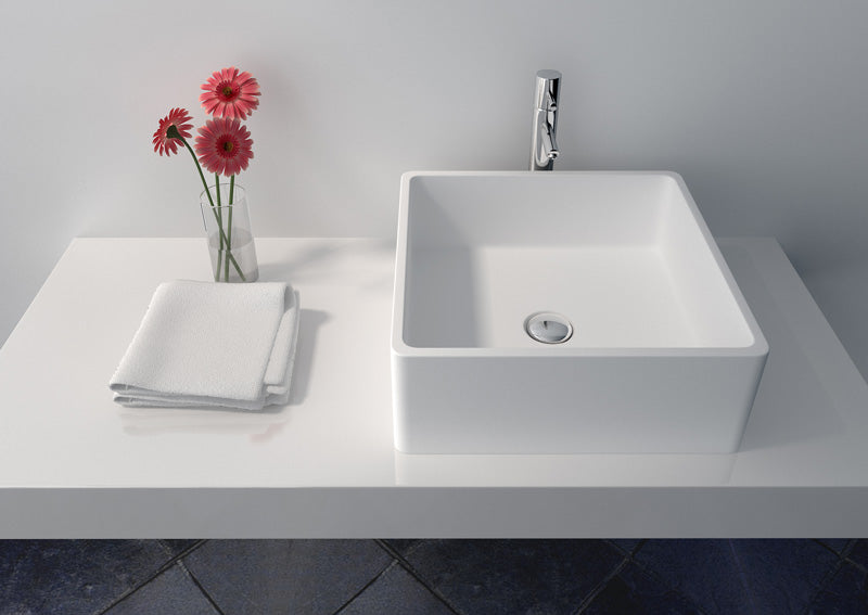 Cast Stone Solid Surface Countertop Wash Basin JZ9008 by Jingzun | Souqify