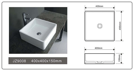 Cast Stone Solid Surface Countertop Wash Basin JZ9008 by Jingzun | Souqify