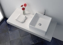 Cast Stone Solid Surface Countertop Wash Basin JZ9008 by Jingzun | Souqify