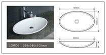 Cast Stone Solid Surface Vessel Countertop Sink JZ9006 by Jingzun | Souqify