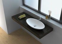 Cast Stone Solid Surface Vessel Countertop Sink JZ9006 by Jingzun | Souqify