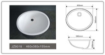 Cast Stone Solid Surface Vessel Countertop Sink JZ9018 by Jingzun | Souqify