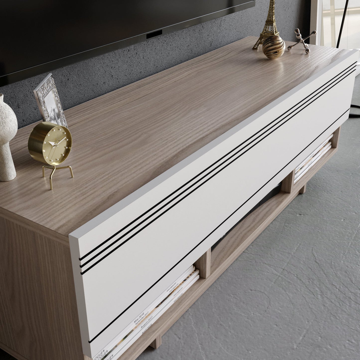 Celestia TV Unit - Cordoba White by DECOROTIKA | Souqify