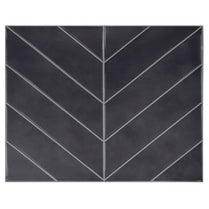 Chevron Black Marble Vinyl Tile by Vivid Tiles | Souqify