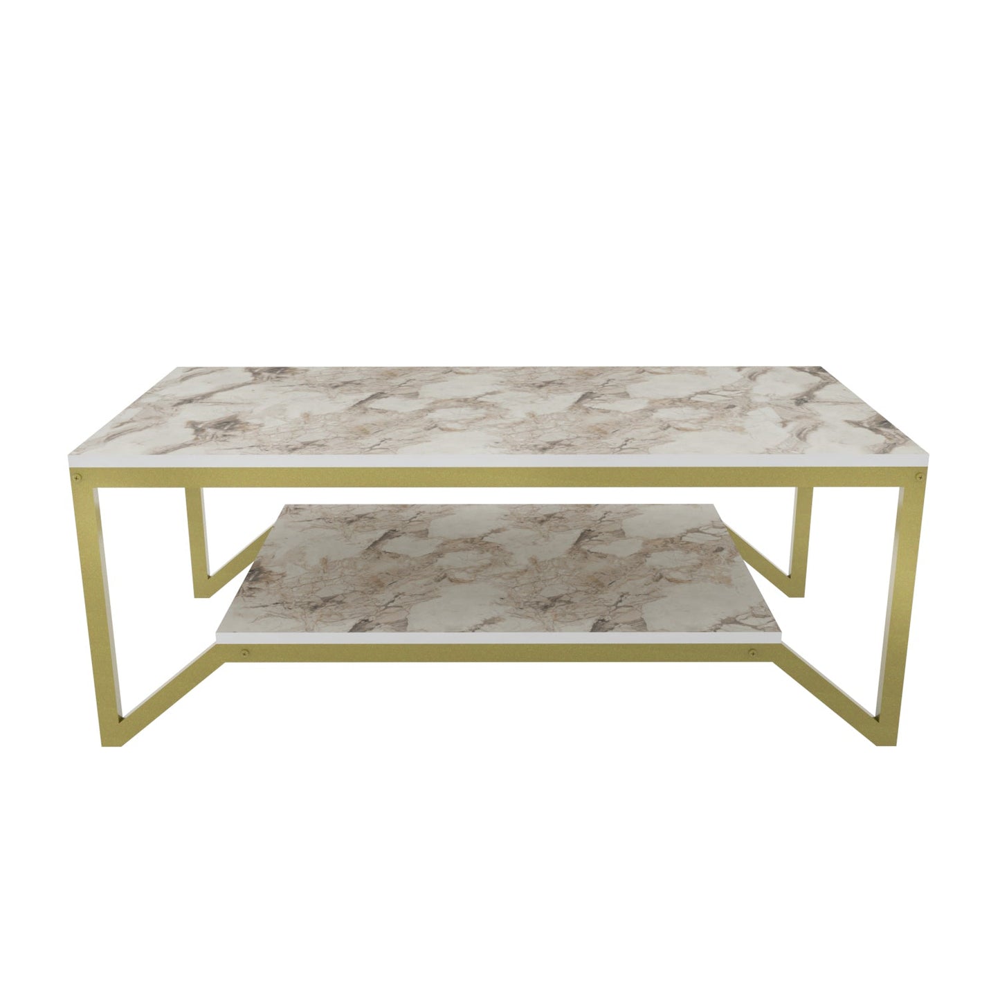 Coffee Table Flora - Gold, White-FLR47CT01 Gold
White 137 X 66 X 14 by DECOROTIKA | Souqify