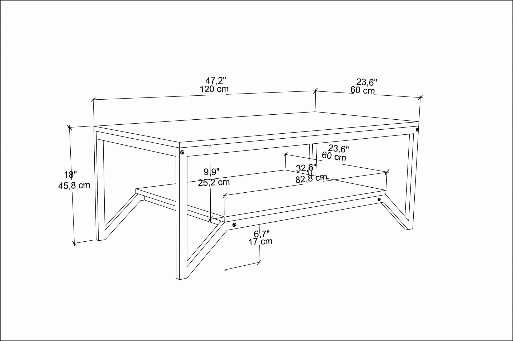 Coffee Table Flora - White-FLR47CT02 White 137 X 66 X 14 by DECOROTIKA | Souqify
