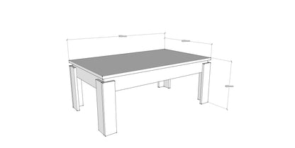 Coffee Table Manhattan 90 - Oak-MN35CT01 Oak
Dark Grey 100 X 66 X 8 by DECOROTIKA | Souqify