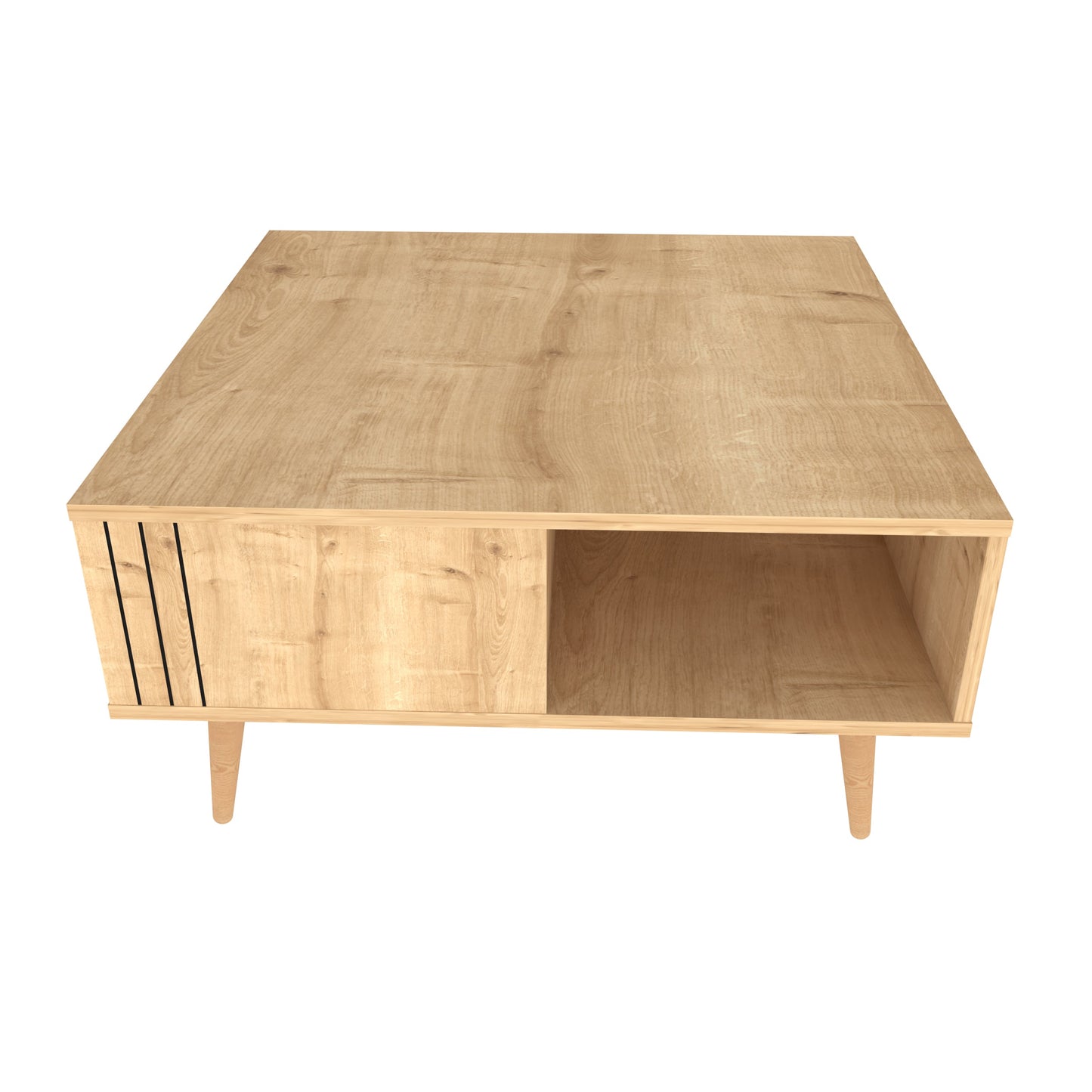 Coffee Table Ronas - Oak-RON35CT03 Oak 102 X 95 X 13.5 by DECOROTIKA | Souqify