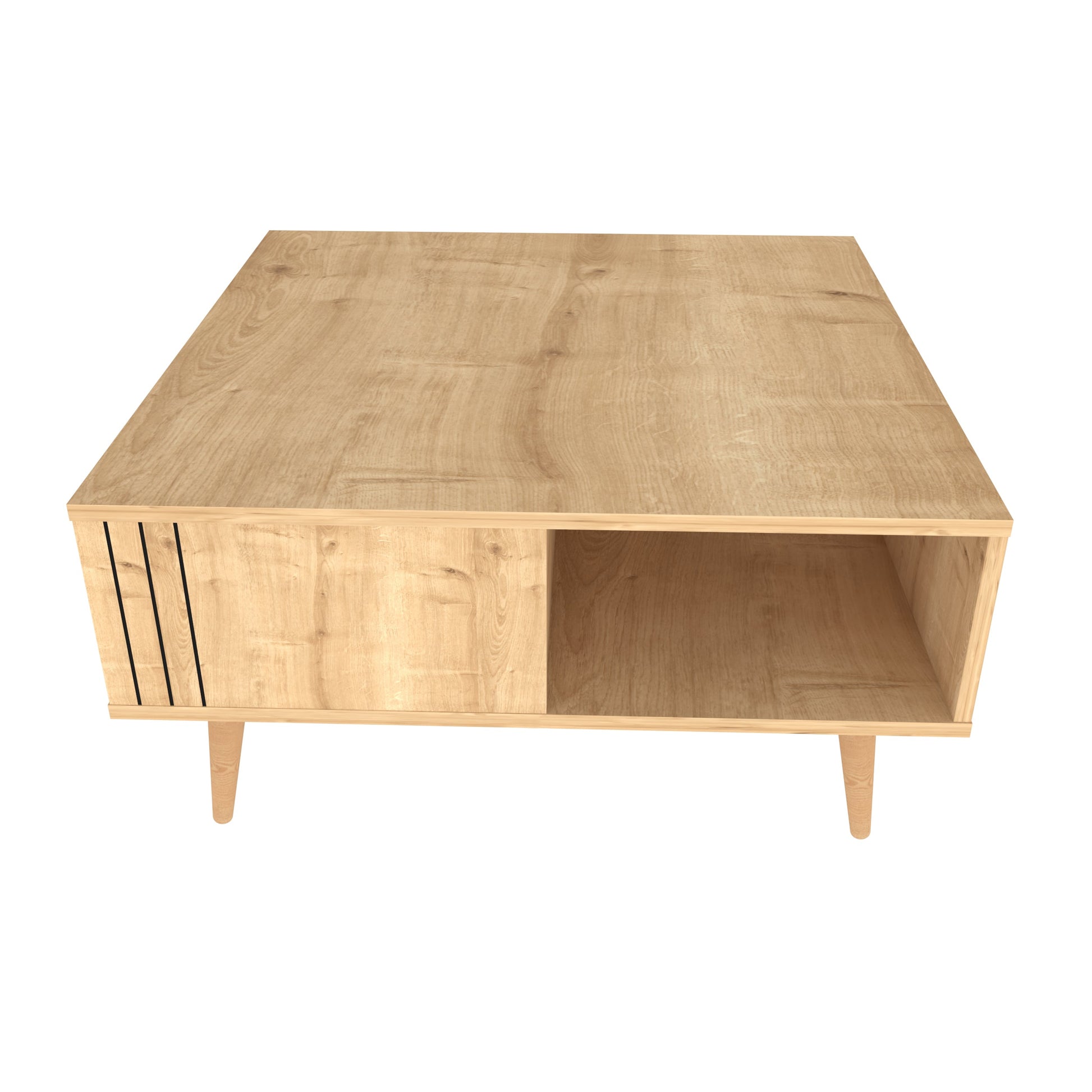 Coffee Table Ronas - Oak-RON35CT03 Oak 102 X 95 X 13.5 by DECOROTIKA | Souqify