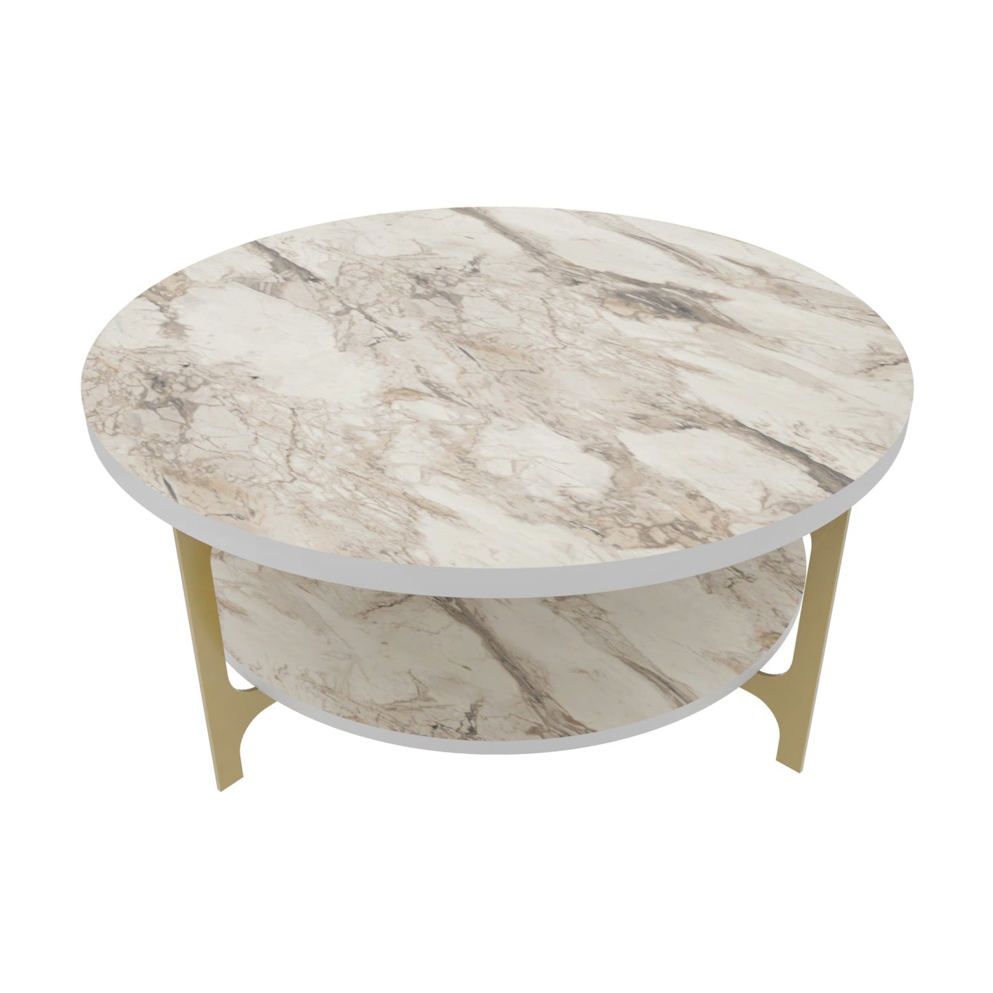 Coffee Table Versy - Gold-VER35CT01 Gold
White 97 X 95 X 10 by DECOROTIKA | Souqify