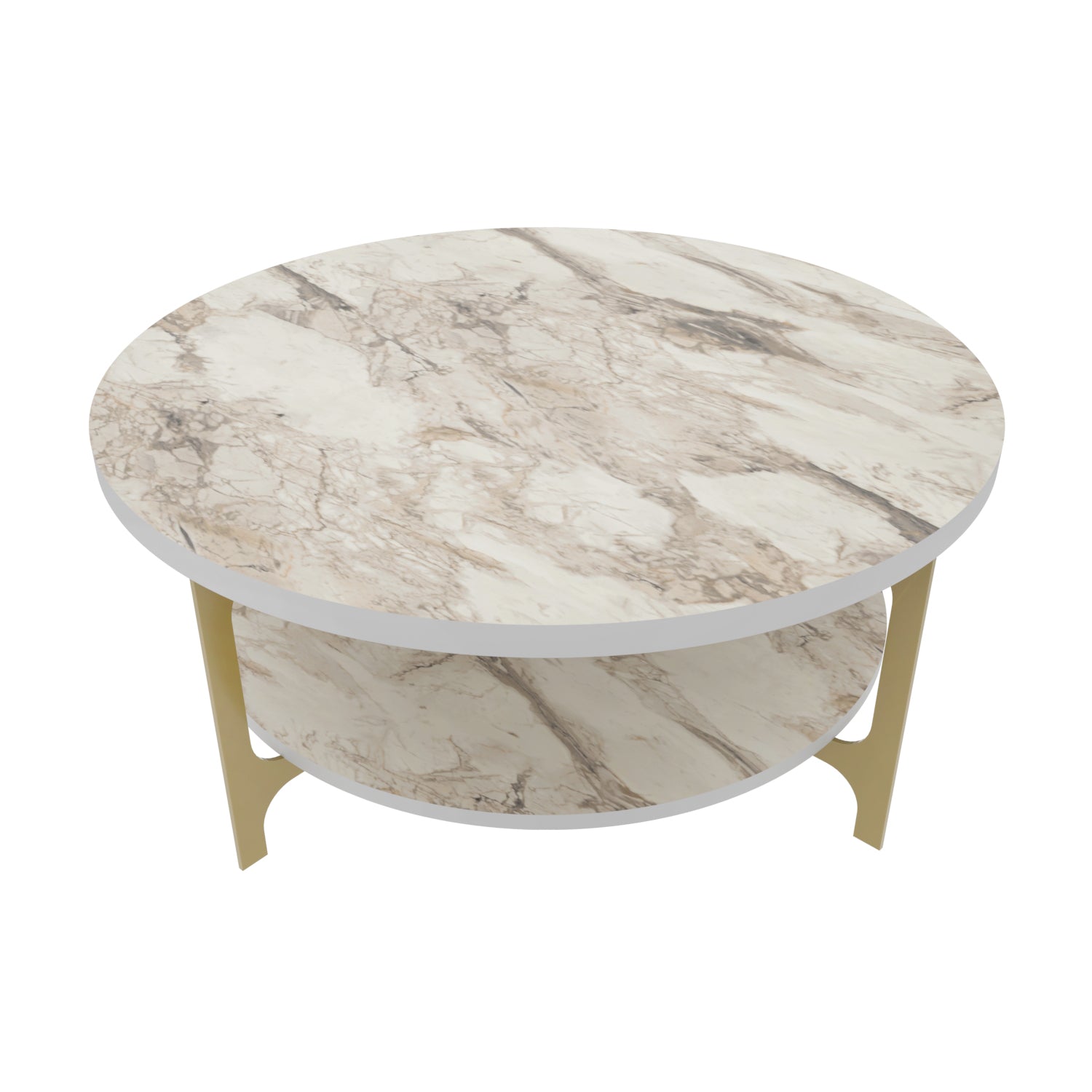 Coffee Table Versy - Gold-VER35CT01 Gold
White 97 X 95 X 10 by DECOROTIKA | Souqify