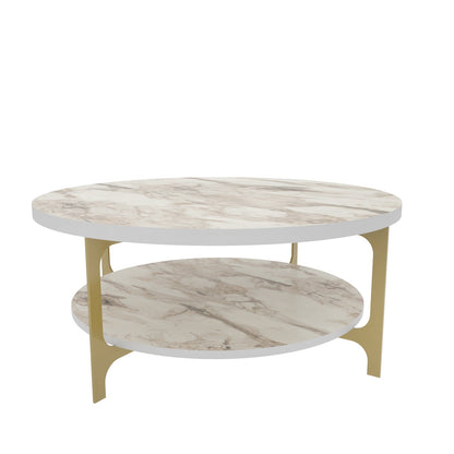 Coffee Table Versy - Gold-VER35CT01 Gold
White 97 X 95 X 10 by DECOROTIKA | Souqify