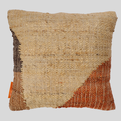 Colorblock Abstract Jute Cushion Covers, 40 x 40 cm by Luv Saffron | Souqify