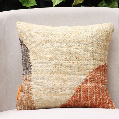 Colorblock Abstract Jute Cushion Covers, 40 x 40 cm by Luv Saffron | Souqify