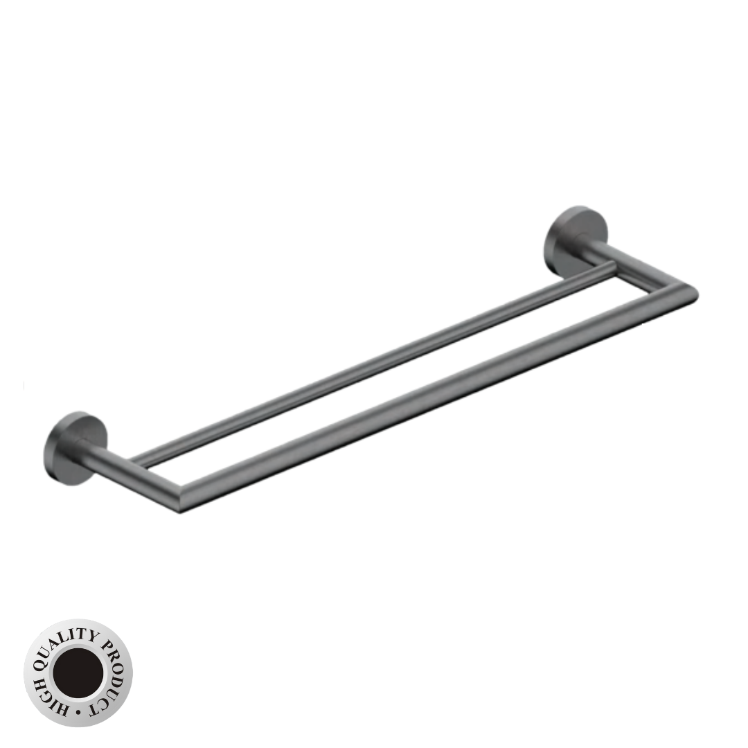 Coloseo Series 6pcs Set - Bathroom Accessories (Gunmetal / Matte Gold) by TUSCANI | Souqify