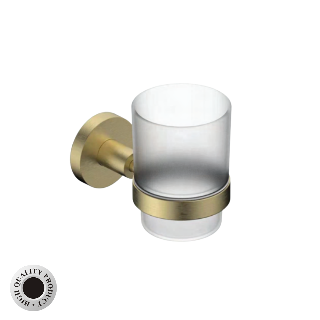 Coloseo Series 6pcs Set - Bathroom Accessories (Gunmetal / Matte Gold) by TUSCANI | Souqify