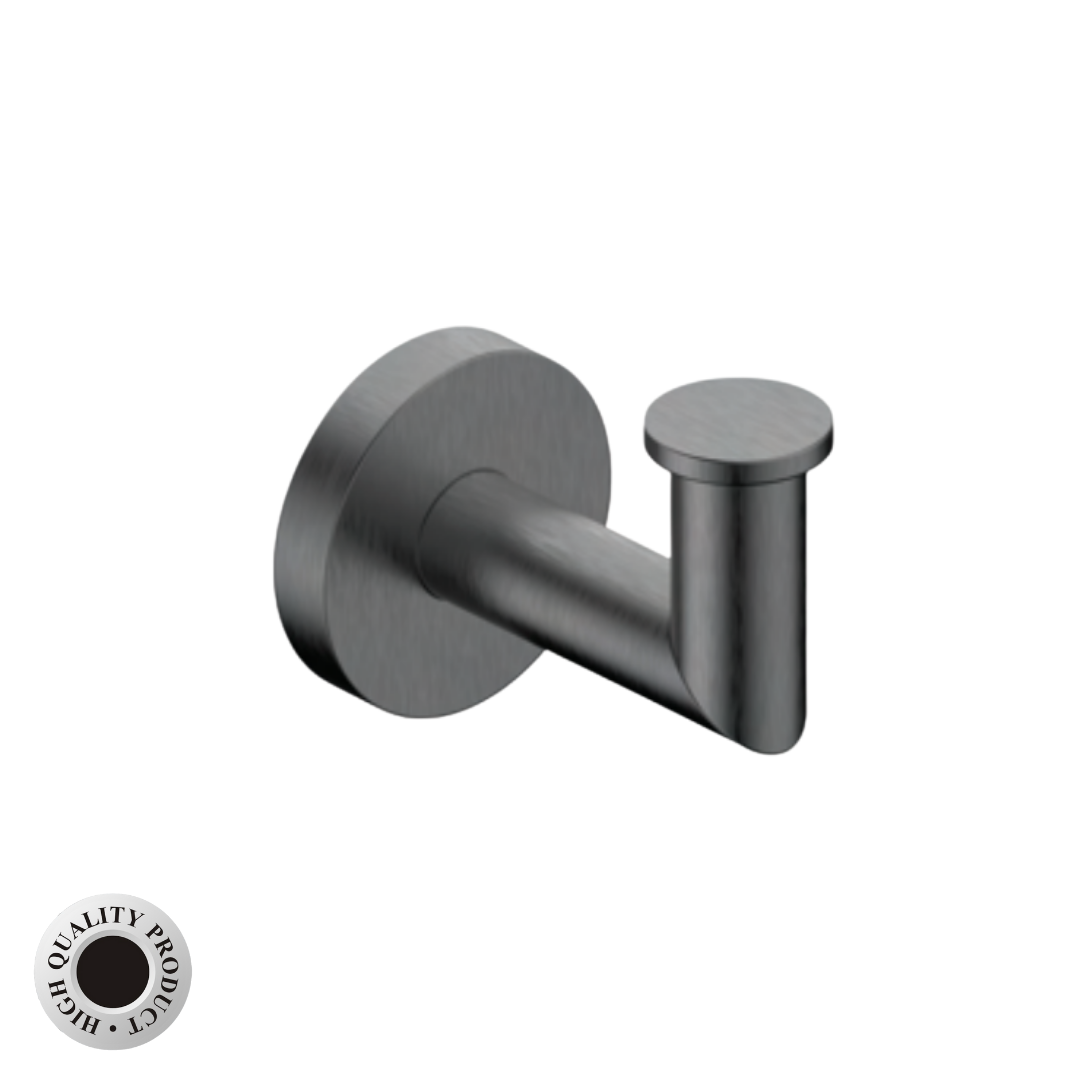 Coloseo Series 6pcs Set - Bathroom Accessories (Gunmetal / Matte Gold) by TUSCANI | Souqify