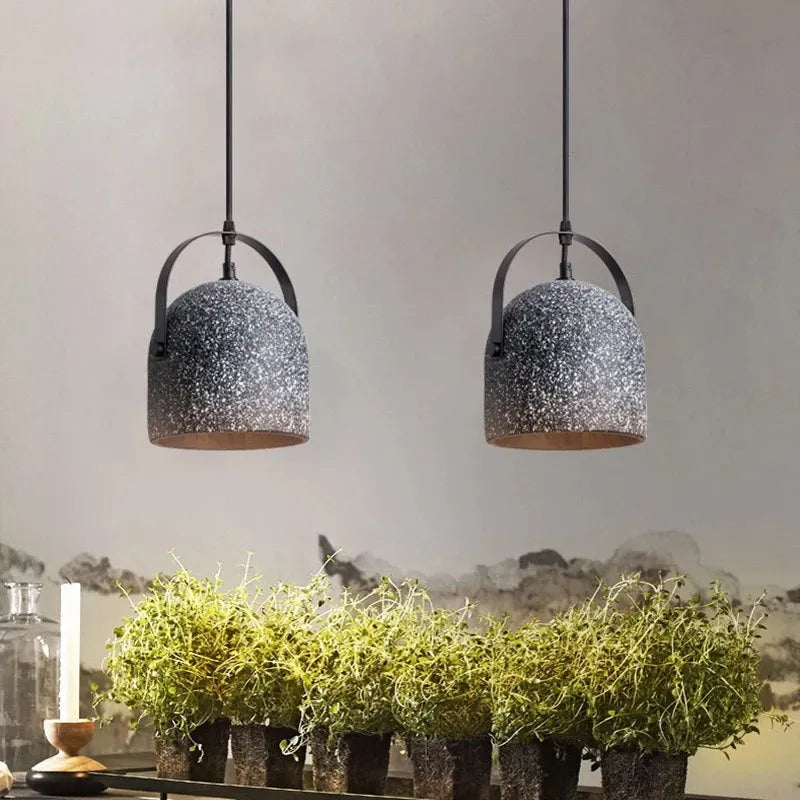 Concrete Pendant Lights Cement Material Lamp Concrete Suspension Lamp Grey Vintage for Loft Dining Room Kitchen Cafe Bar LED by Zhongsan | Souqify