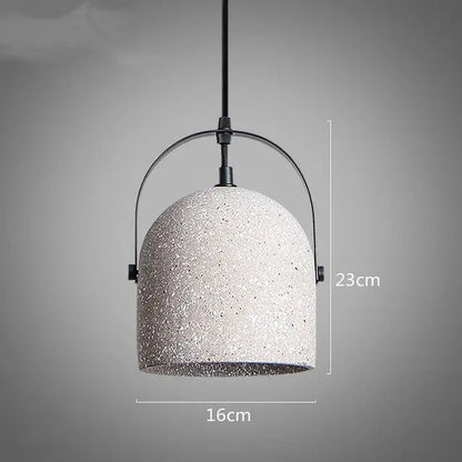 Concrete Pendant Lights Cement Material Lamp Concrete Suspension Lamp Grey Vintage for Loft Dining Room Kitchen Cafe Bar LED by Zhongsan | Souqify