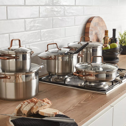 Khobar 10-Piece Stainless Steel Cookware Set