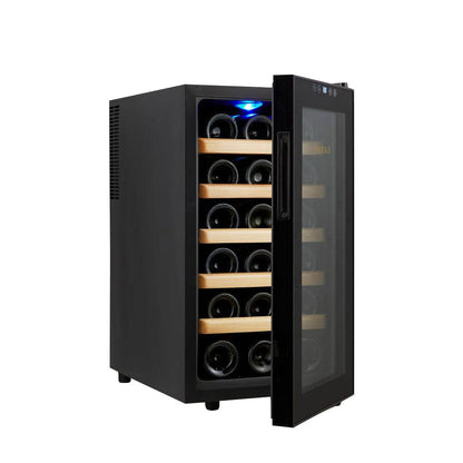 COOLBABY 18-Bottle Red Wine Cabinet: Circulation Cooling, Constant Temperature Storage, and Elegant Design
