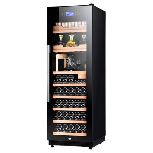 COOLBABY GS-JG08/GS-JG10(Double Temperature)Double Spell Wine Cabinet Ice Bar,Wine Cigar Tea Leaf Drinks Fruit Refrigerated Preservation