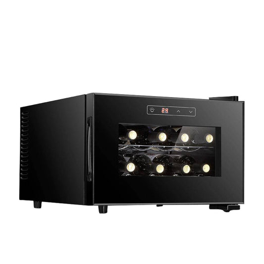 COOLBABY Small Wine cabinet,Mini Constant Temperature Wine Cabinet, 8 Bottle Capacity, Digital Control