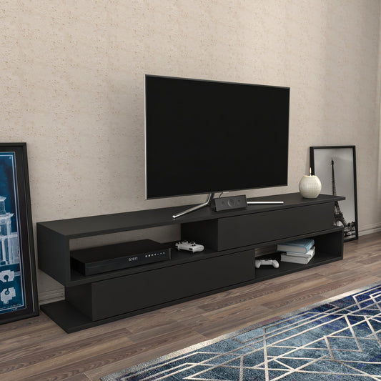 Cortez TV Unit Anthracite by DECOROTIKA | Souqify