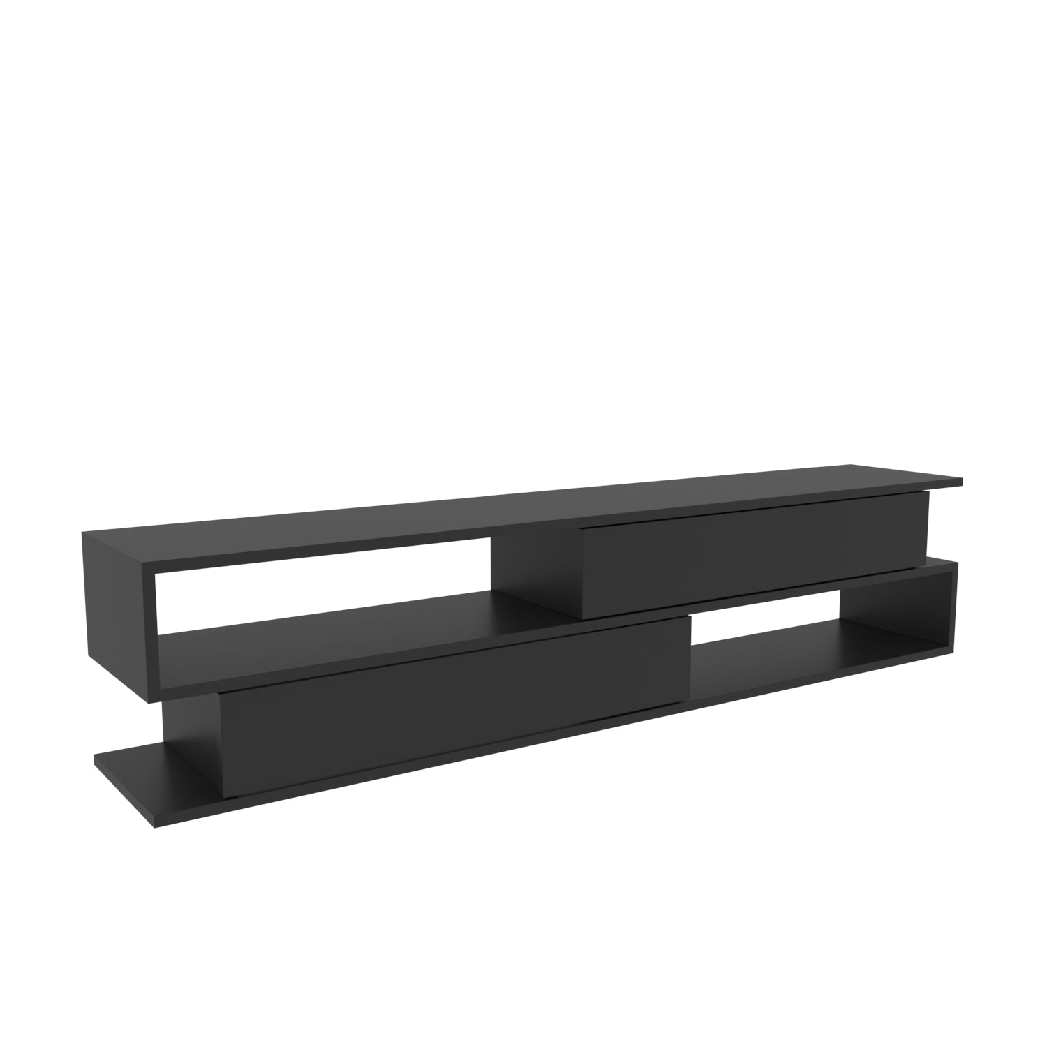 Cortez TV Unit Anthracite by DECOROTIKA | Souqify