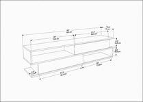 Cortez TV Unit Anthracite by DECOROTIKA | Souqify