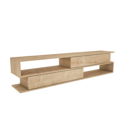 Cortez TV Unit Oak by DECOROTIKA | Souqify
