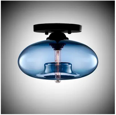Creative Art Glass Ceiling Lamp Foyer Entrance Aisle Lighting Corridor Balcony Kitchen and Bathroom Lamps by Zhongsan | Souqify