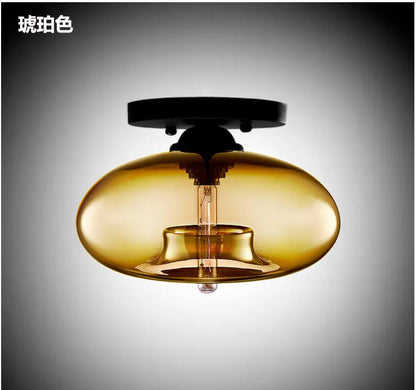Creative Art Glass Ceiling Lamp Foyer Entrance Aisle Lighting Corridor Balcony Kitchen and Bathroom Lamps by Zhongsan | Souqify