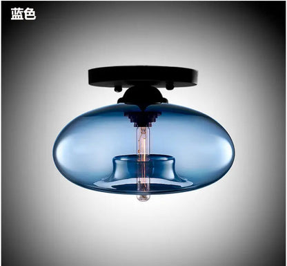 Creative Art Glass Ceiling Lamp Foyer Entrance Aisle Lighting Corridor Balcony Kitchen and Bathroom Lamps by Zhongsan | Souqify