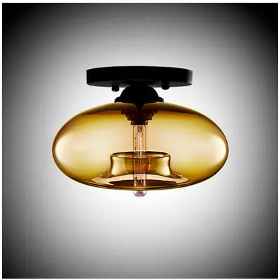 Creative Art Glass Ceiling Lamp Foyer Entrance Aisle Lighting Corridor Balcony Kitchen and Bathroom Lamps by Zhongsan | Souqify