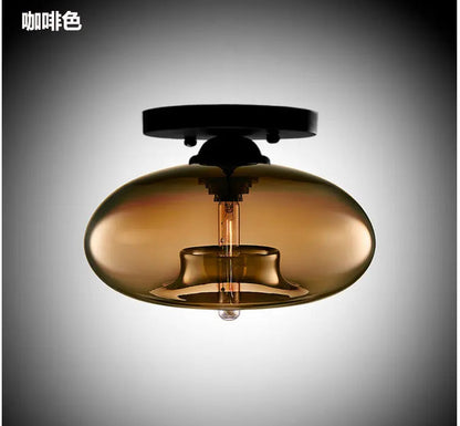 Creative Art Glass Ceiling Lamp Foyer Entrance Aisle Lighting Corridor Balcony Kitchen and Bathroom Lamps by Zhongsan | Souqify