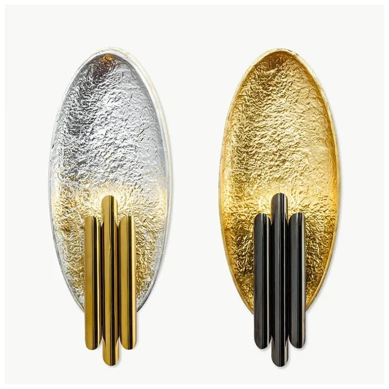Creative Gold/Silver Body Wall Lamp Living room indoor Lighting Bedroom Bedside Lamps Hotel Aisle wall light fixture Metal Pipe by Zhongsan | Souqify
