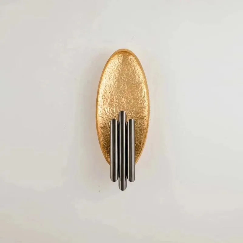 Creative Gold/Silver Body Wall Lamp Living room indoor Lighting Bedroom Bedside Lamps Hotel Aisle wall light fixture Metal Pipe by Zhongsan | Souqify