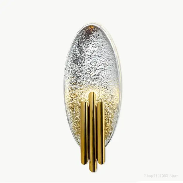 Creative Gold/Silver Body Wall Lamp Living room indoor Lighting Bedroom Bedside Lamps Hotel Aisle wall light fixture Metal Pipe by Zhongsan | Souqify