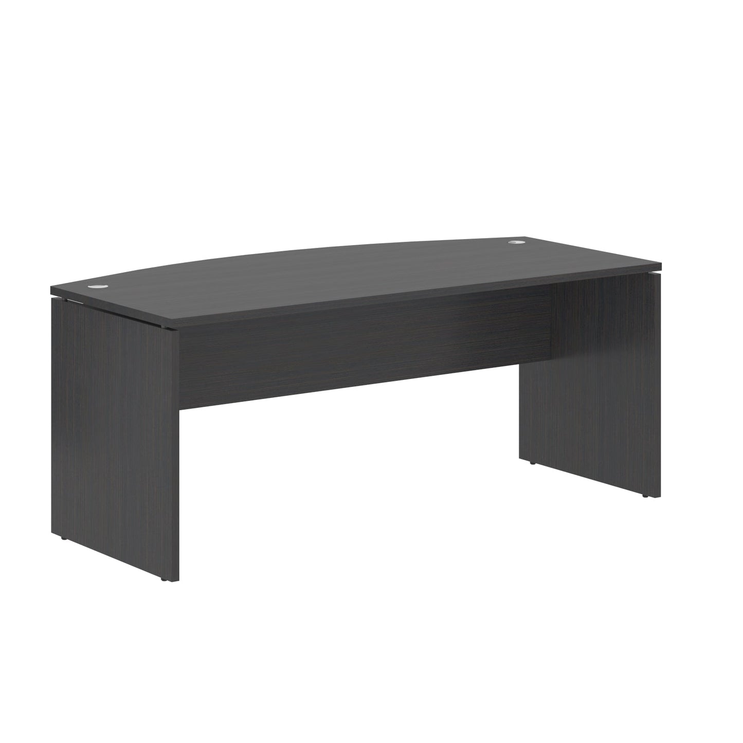 CURVE SHAPE CLUSTER OF 01 WORKSTATION, MADE IN E1 LAMINATE CHIPBOPARD, WITH WOODEN MODESTY PANEL AND LEGS by Treejar | Souqify
