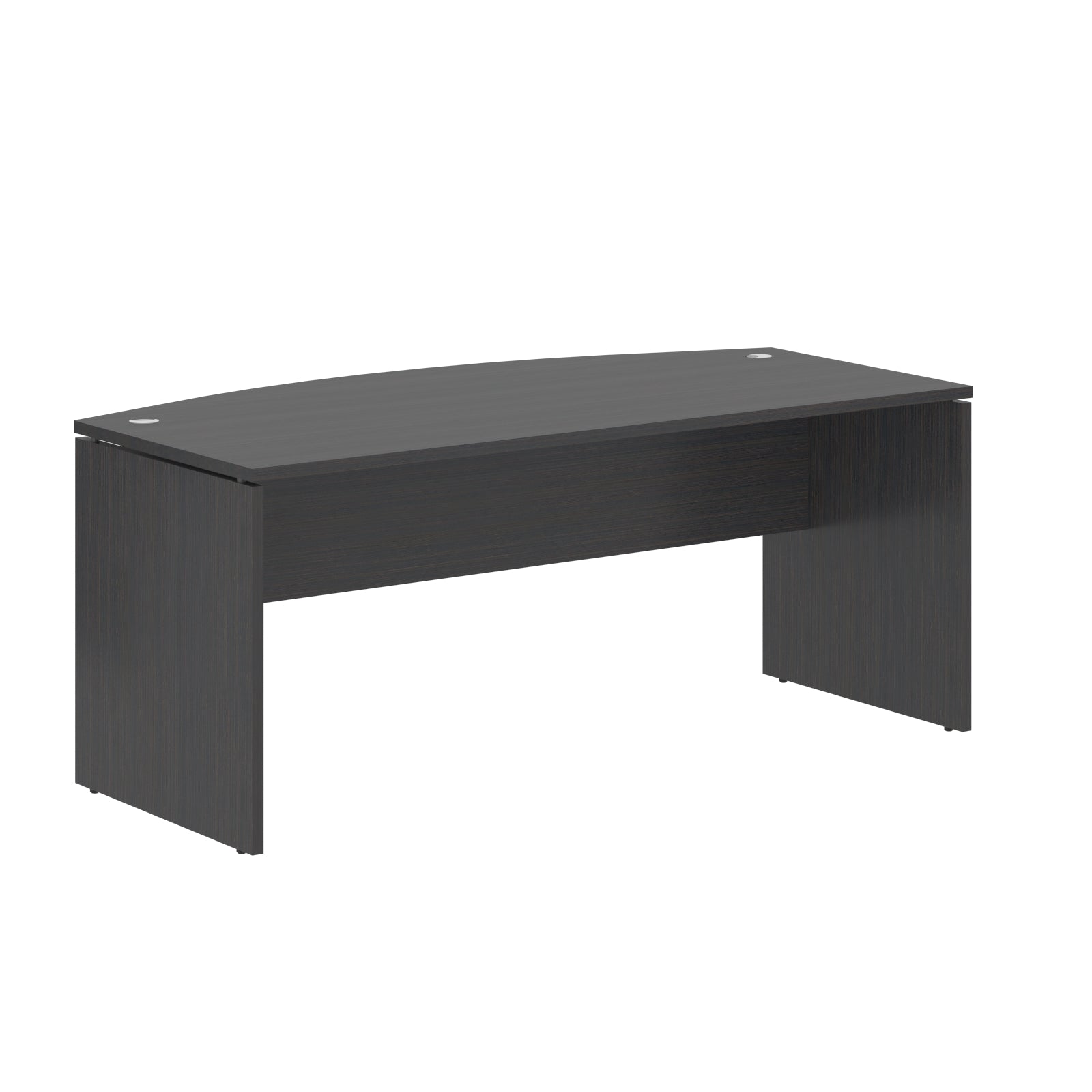 CURVE SHAPE CLUSTER OF 01 WORKSTATION, MADE IN E1 LAMINATE CHIPBOPARD, WITH WOODEN MODESTY PANEL AND LEGS by Treejar | Souqify