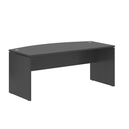 CURVE SHAPE CLUSTER OF 01 WORKSTATION, MADE IN E1 LAMINATE CHIPBOPARD, WITH WOODEN MODESTY PANEL AND LEGS by Treejar | Souqify