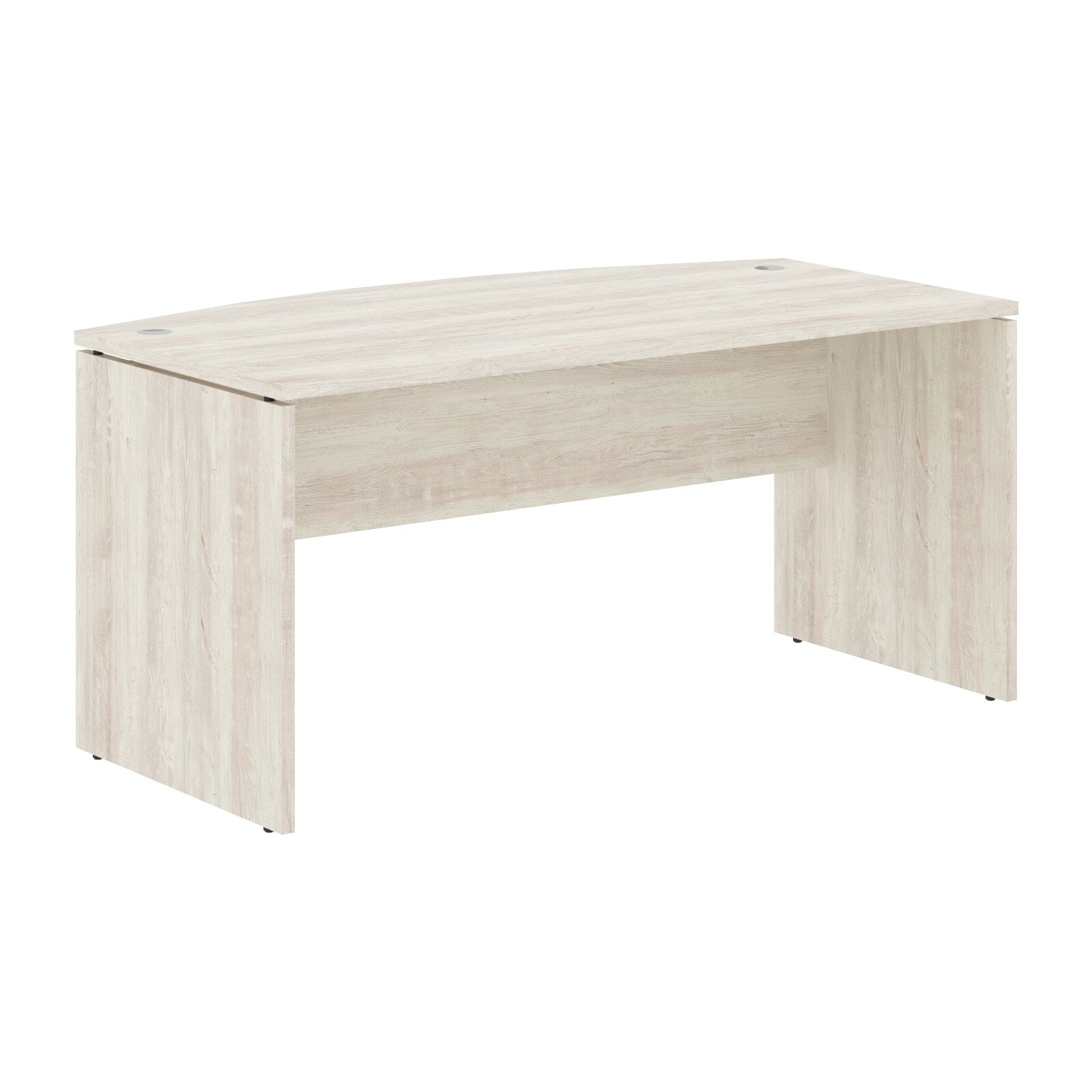 CURVE SHAPE CLUSTER OF 01 WORKSTATION, MADE IN E1 LAMINATE CHIPBOPARD, WITH WOODEN MODESTY PANEL AND LEGS by Treejar | Souqify
