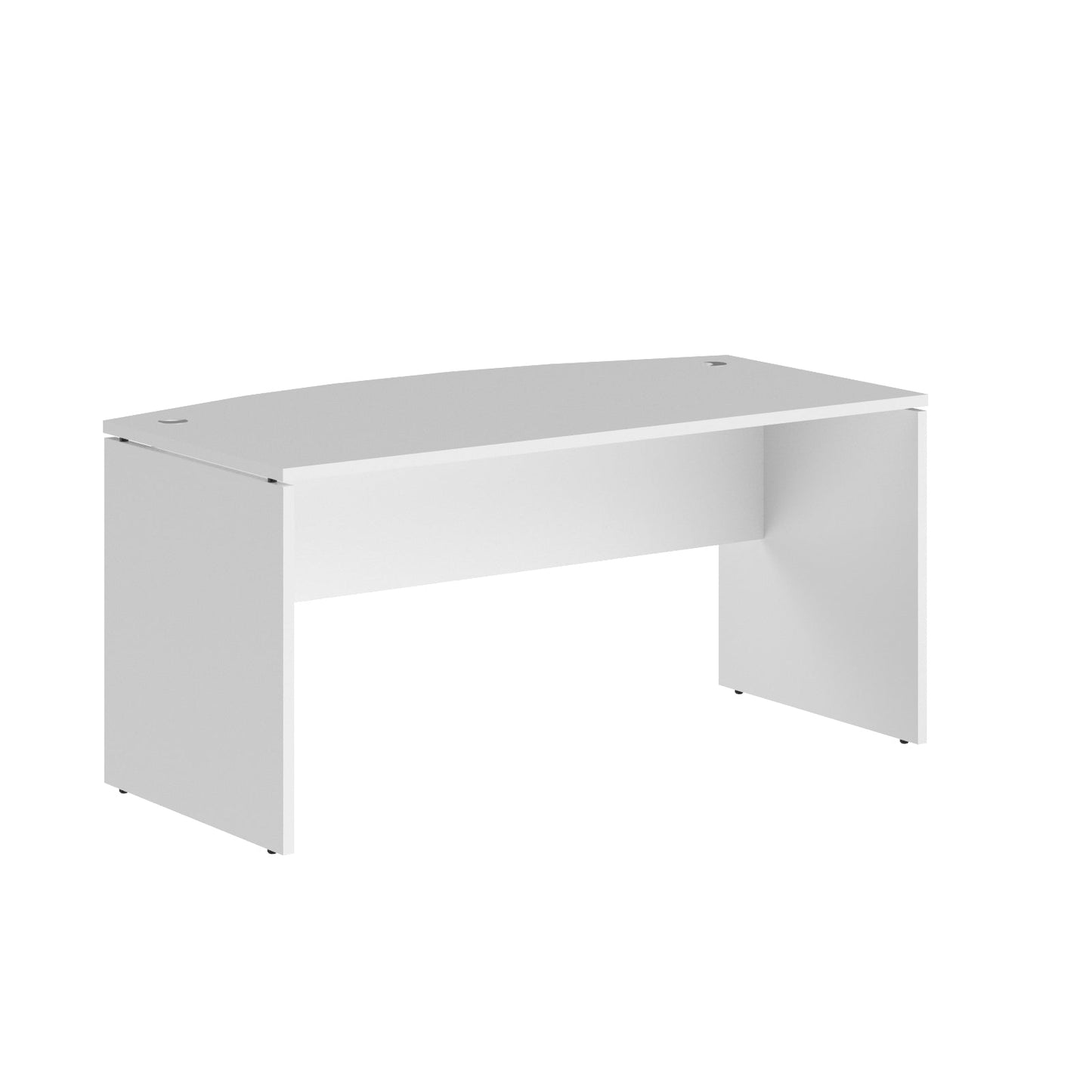 CURVE SHAPE CLUSTER OF 01 WORKSTATION, MADE IN E1 LAMINATE CHIPBOPARD, WITH WOODEN MODESTY PANEL AND LEGS by Treejar | Souqify
