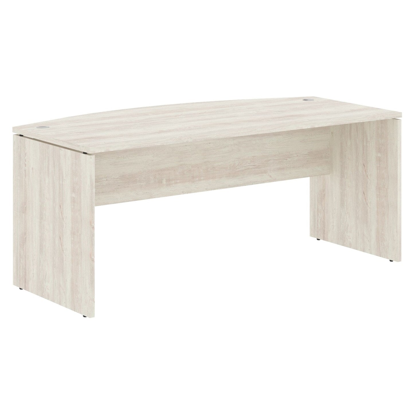 CURVE SHAPE CLUSTER OF 01 WORKSTATION, MADE IN E1 LAMINATE CHIPBOPARD, WITH WOODEN MODESTY PANEL AND LEGS by Treejar | Souqify
