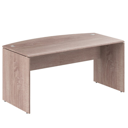 CURVE SHAPE DESK, MADE IN E1 LAMINATE CHIPBOPARD, WITH WOODEN MODESTY PANEL AND LEGS by Treejar | Souqify