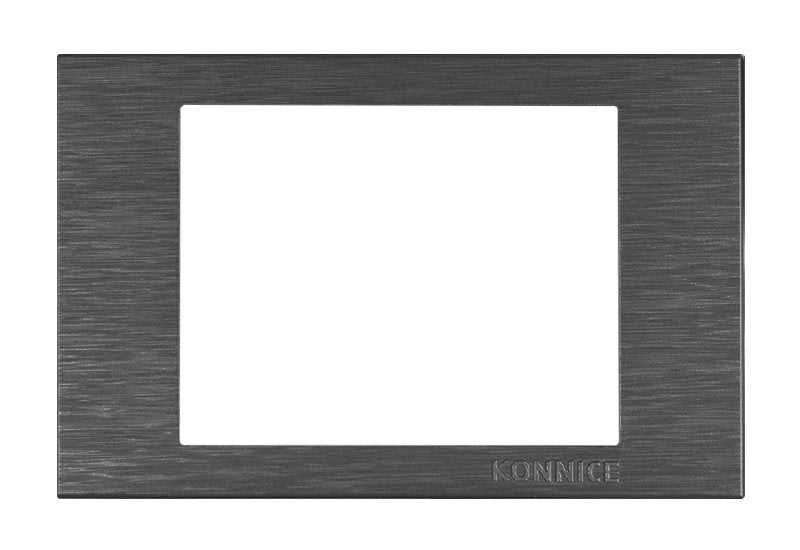 Dark Silver Frame Liner Electric Wall Cover by Konnice | Souqify