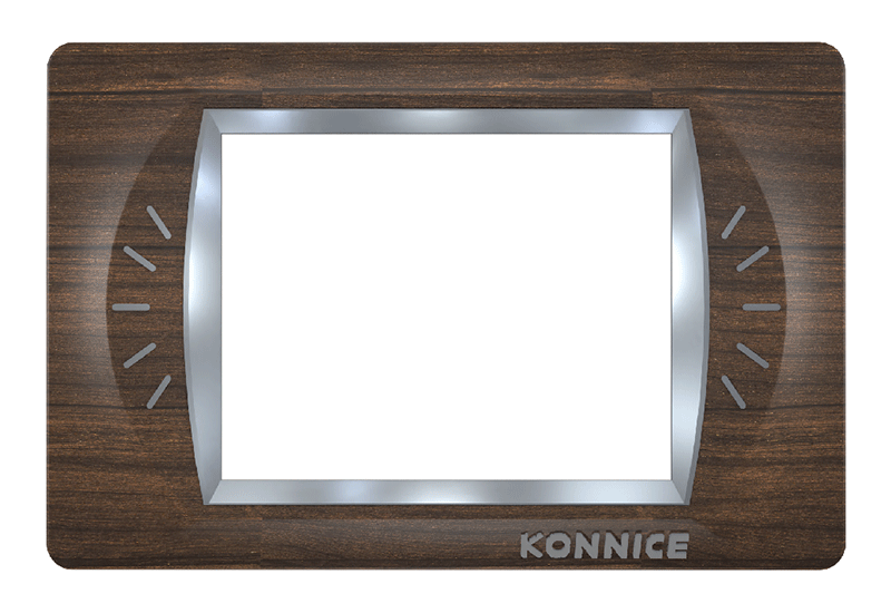 Dark Woody Formica Electric Wall Cover by Konnice | Souqify