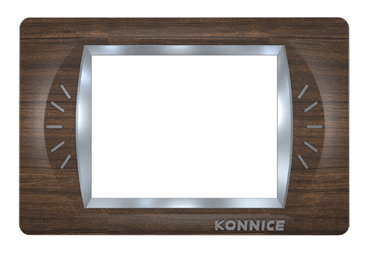 Dark Woody Formica Electric Wall Cover by Konnice | Souqify