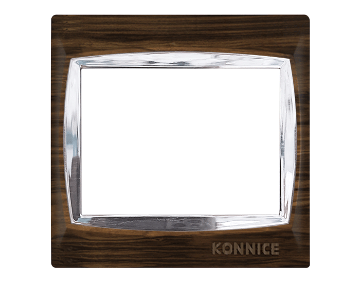 Dark Woody Formica Electric Wall Cover by Konnice | Souqify